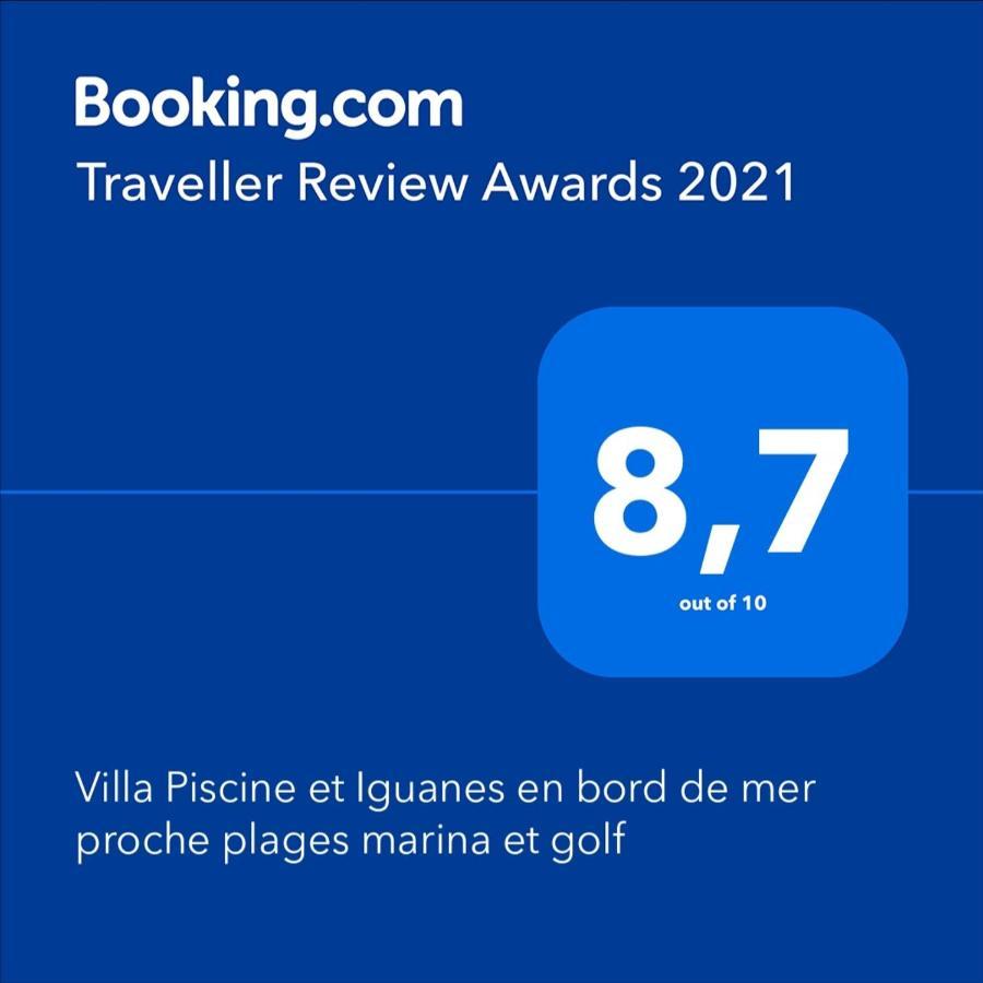 Villa Iguanou Et Piscine En Bord De Mer Proche Plages Marina Et Golf サン・フランソワ エクステリア 写真