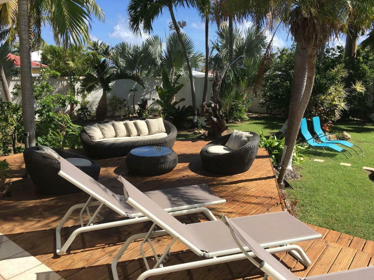 Villa Iguanou Et Piscine En Bord De Mer Proche Plages Marina Et Golf サン・フランソワ エクステリア 写真