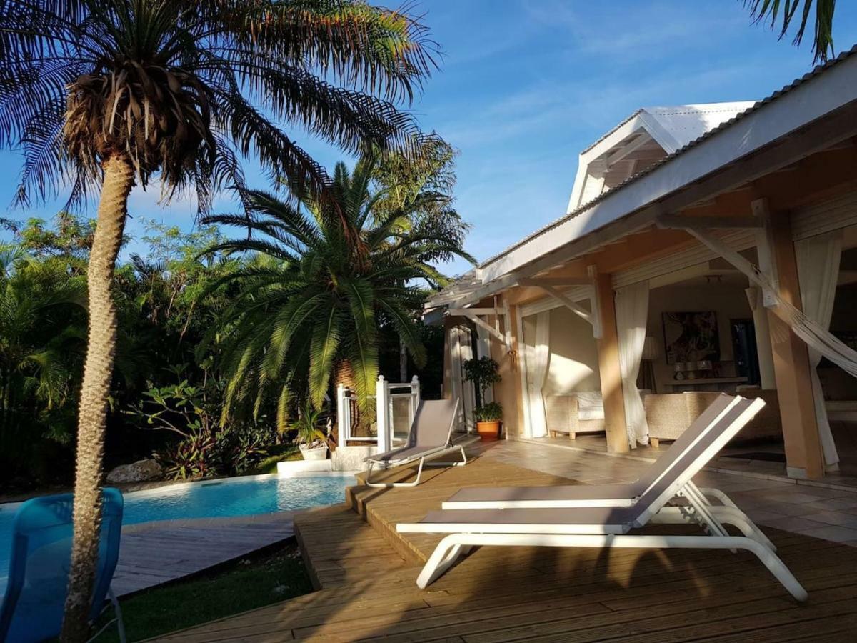 Villa Iguanou Et Piscine En Bord De Mer Proche Plages Marina Et Golf サン・フランソワ エクステリア 写真