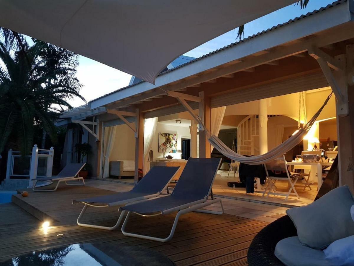 Villa Iguanou Et Piscine En Bord De Mer Proche Plages Marina Et Golf サン・フランソワ エクステリア 写真