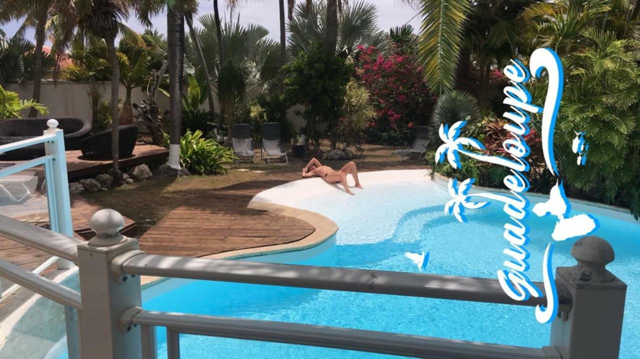 Villa Iguanou Et Piscine En Bord De Mer Proche Plages Marina Et Golf サン・フランソワ エクステリア 写真