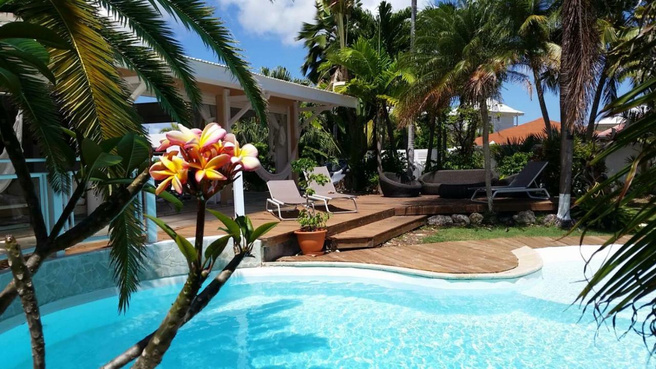 Villa Iguanou Et Piscine En Bord De Mer Proche Plages Marina Et Golf サン・フランソワ エクステリア 写真